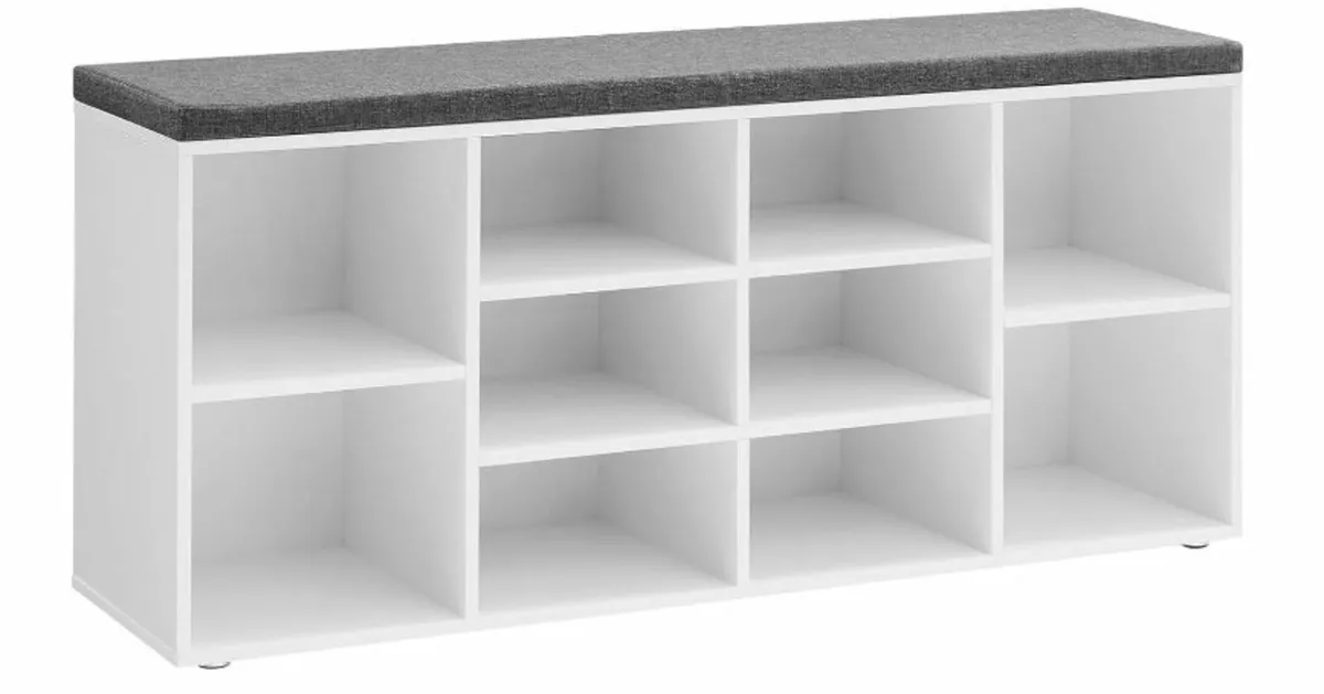 Shoe Bench, Shoe Rack with Seat - Image 1