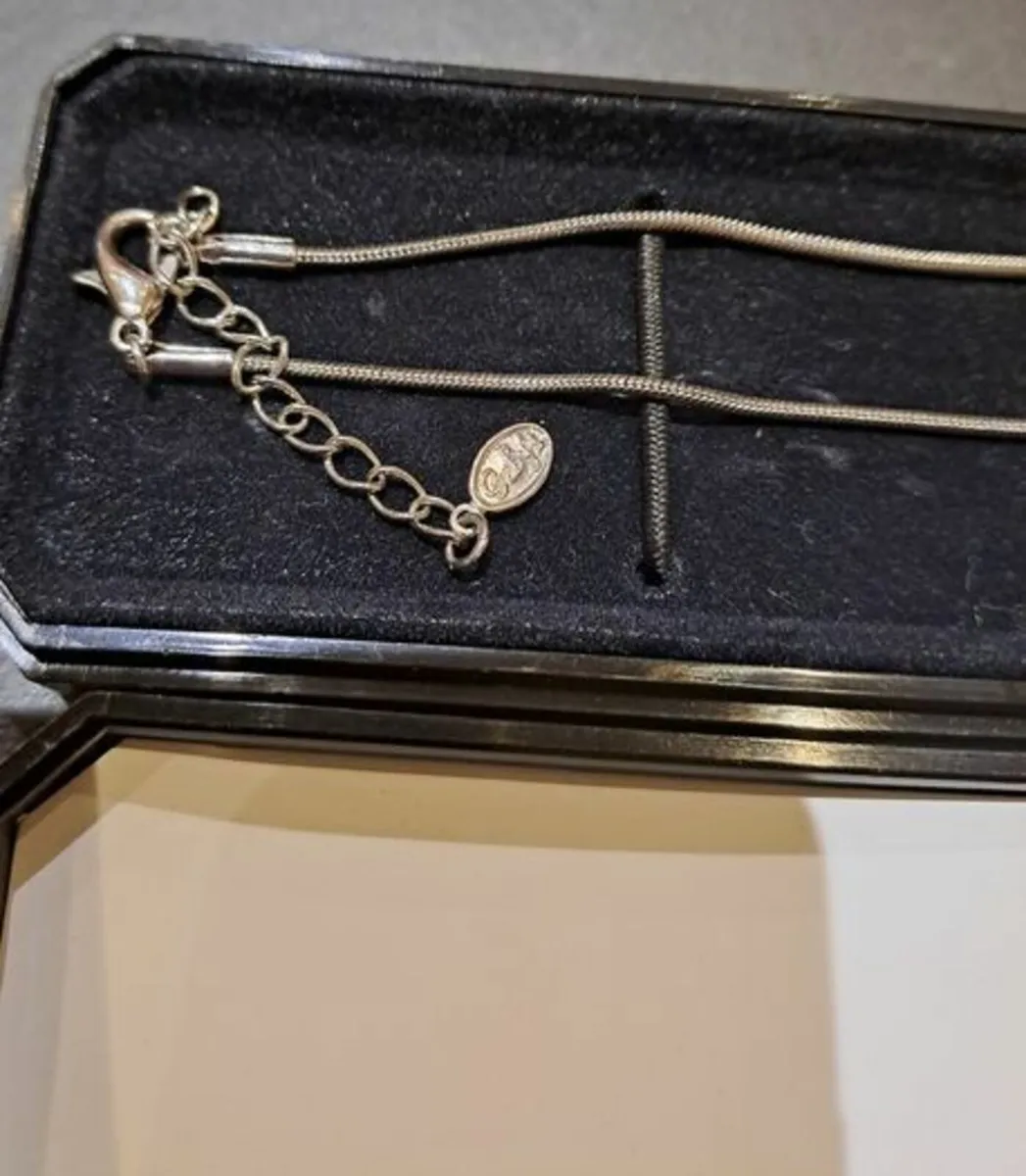 Gaby's Necklace and pendant silver and black - Image 3