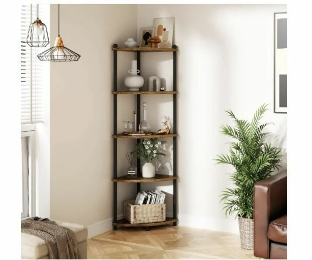 Corner Shelf, Standing with 5 Levels - Image 1