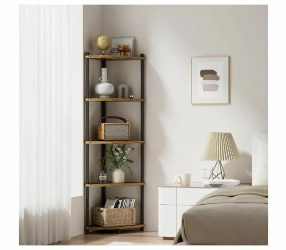 Corner Shelf, Standing with 5 Levels - Image 2