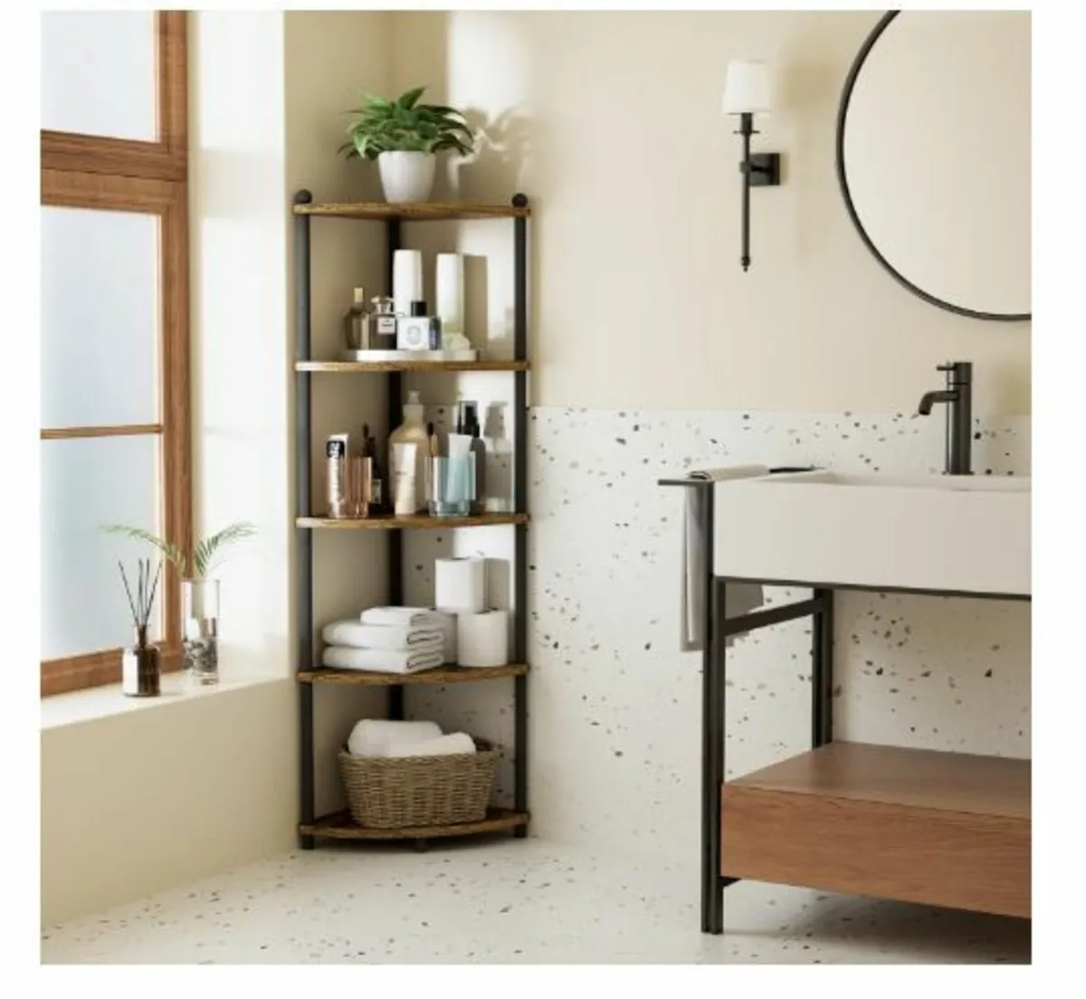 Corner Shelf, Standing with 5 Levels - Image 4