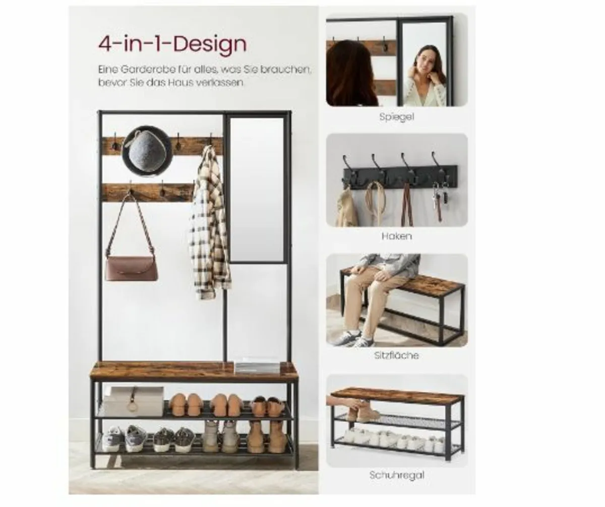 Coat Rack with Hooks - Image 3