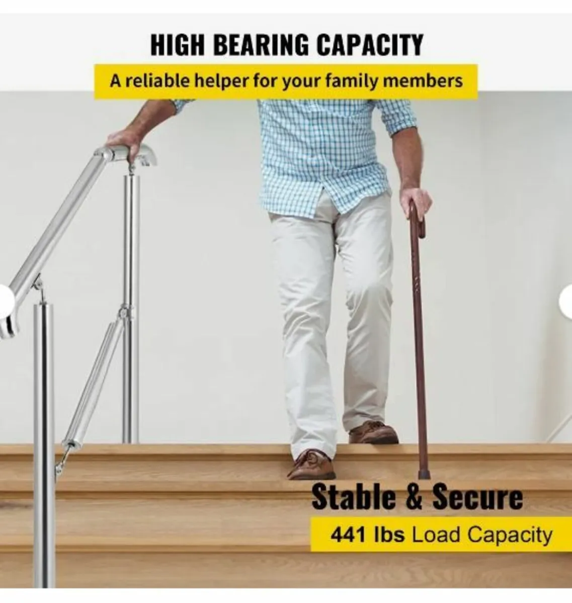 3 Step Railing Stainless Steel - Image 2