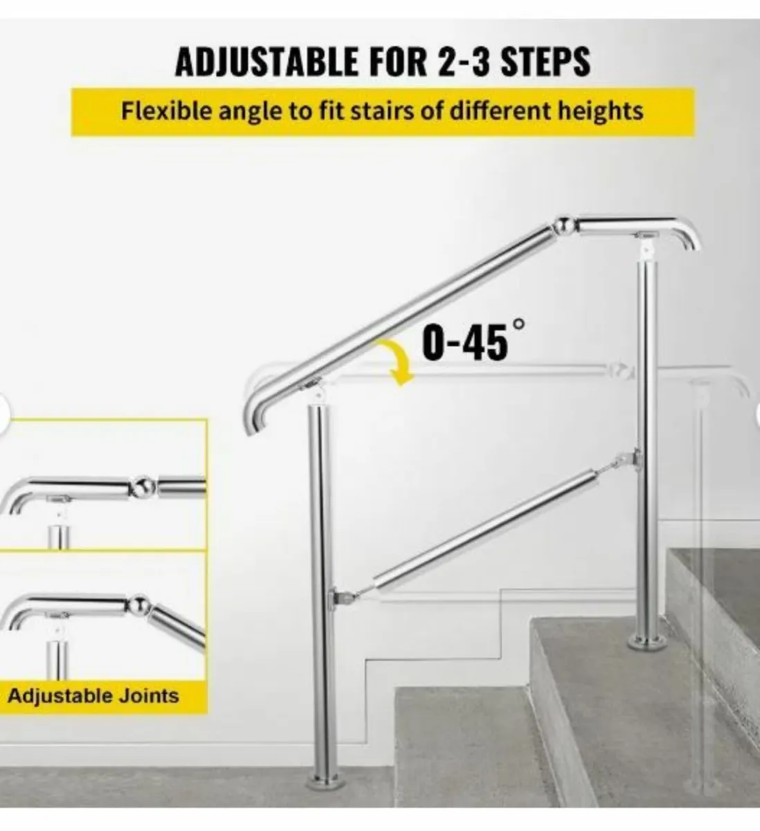 3 Step Railing Stainless Steel - Image 3