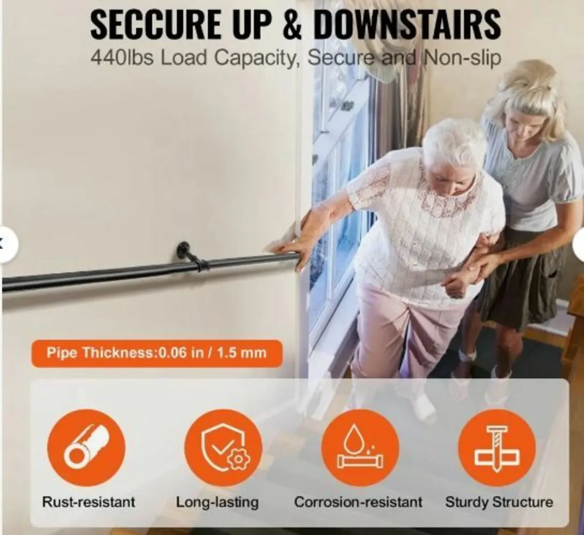 Pipe Stair Handrail - Image 2