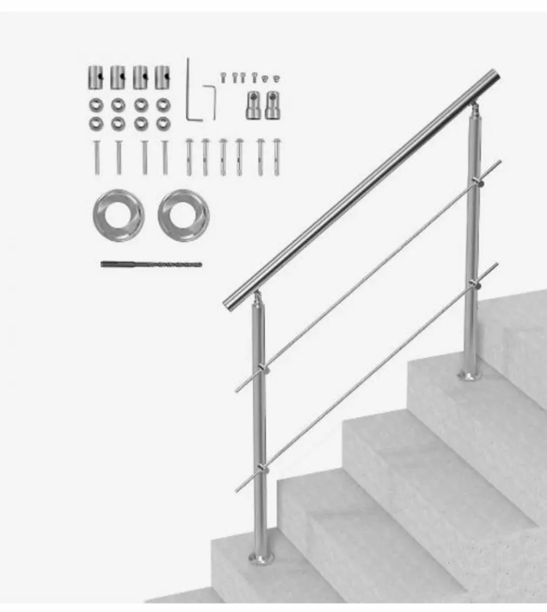 119.9 cm Handrails for Outdoor Steps - Image 1