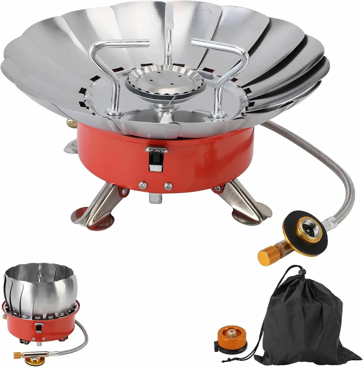 Portable Camping Stove 3500W Outdoor Gas Cooker wi