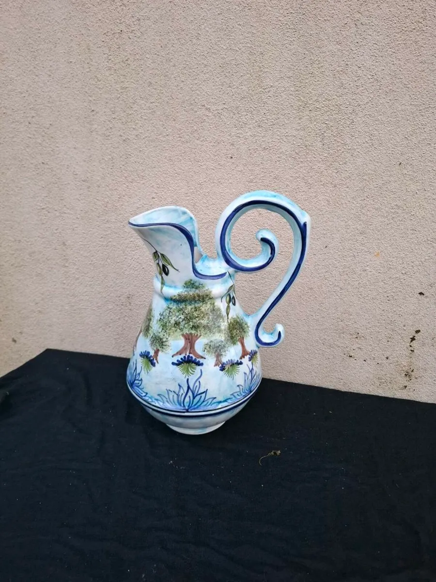Large vintage blue pitcher postage possible