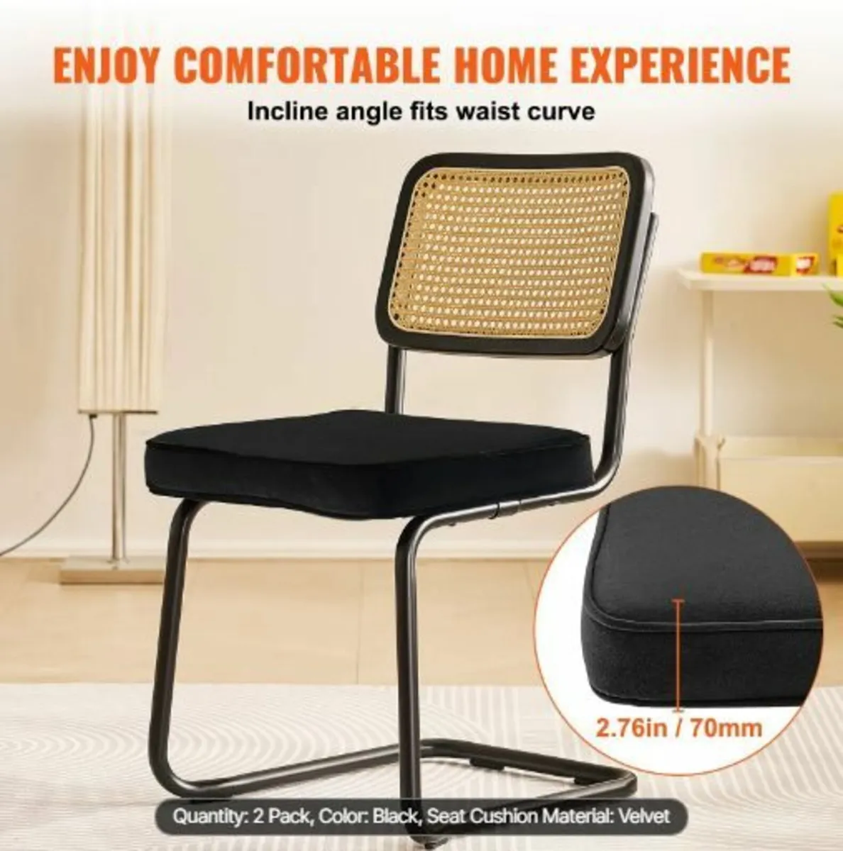 Rattan Chairs, Set of 2 - Image 2