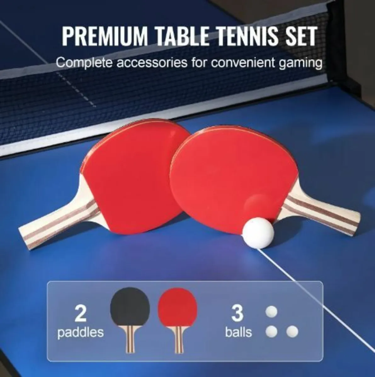 Ping Pong Table, Mid-Size Table Tennis - Image 2