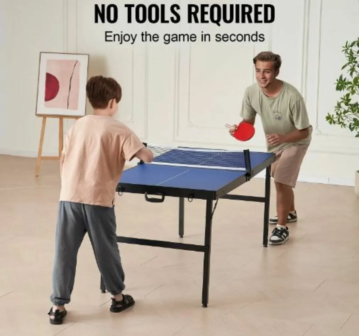 Ping Pong Table, Mid-Size Table Tennis - Image 3