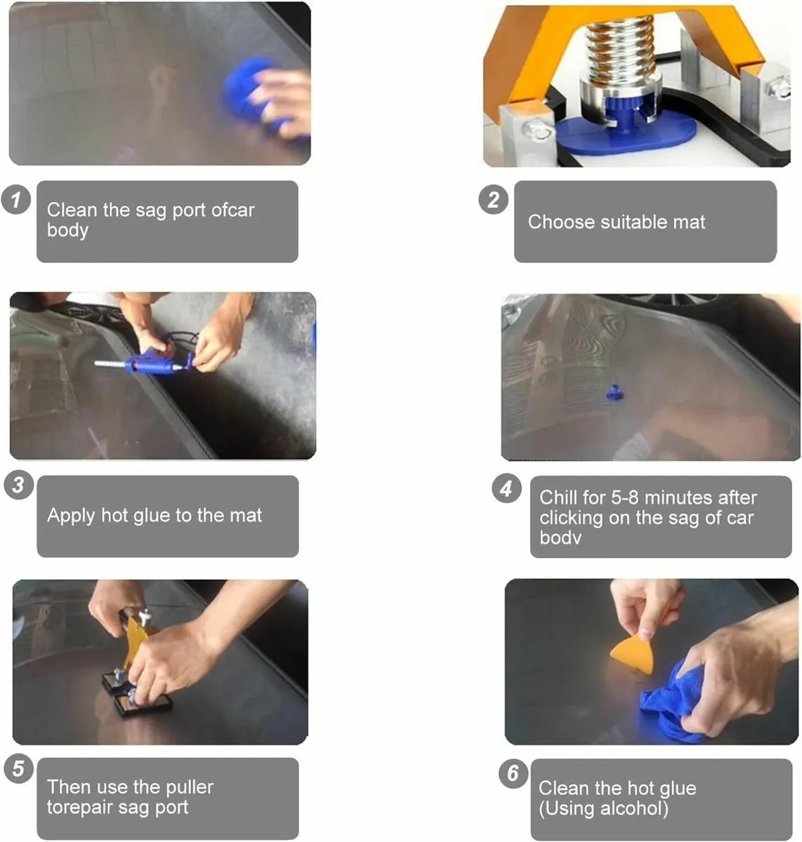 18-Piece Suction Cup Kit for Paintless Dent Repair - Image 4