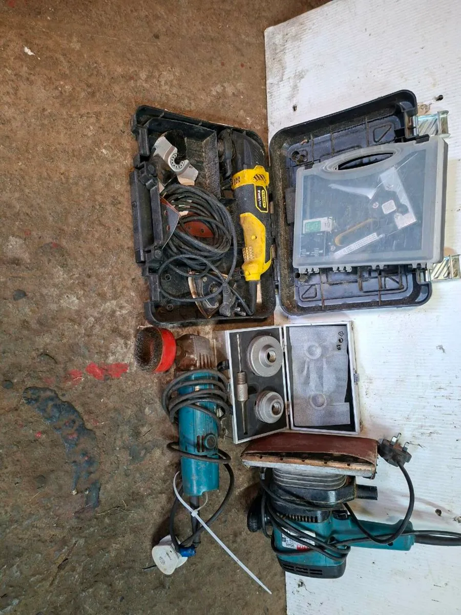 Angle  grinder  sander.  saw.  core bits  stapler - Image 2