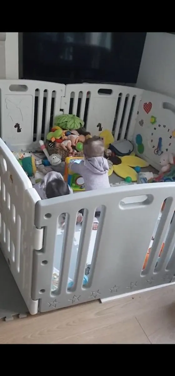 For Sale: All Stars Baby Playpen  Large Plastic Kids Play Pen Venture