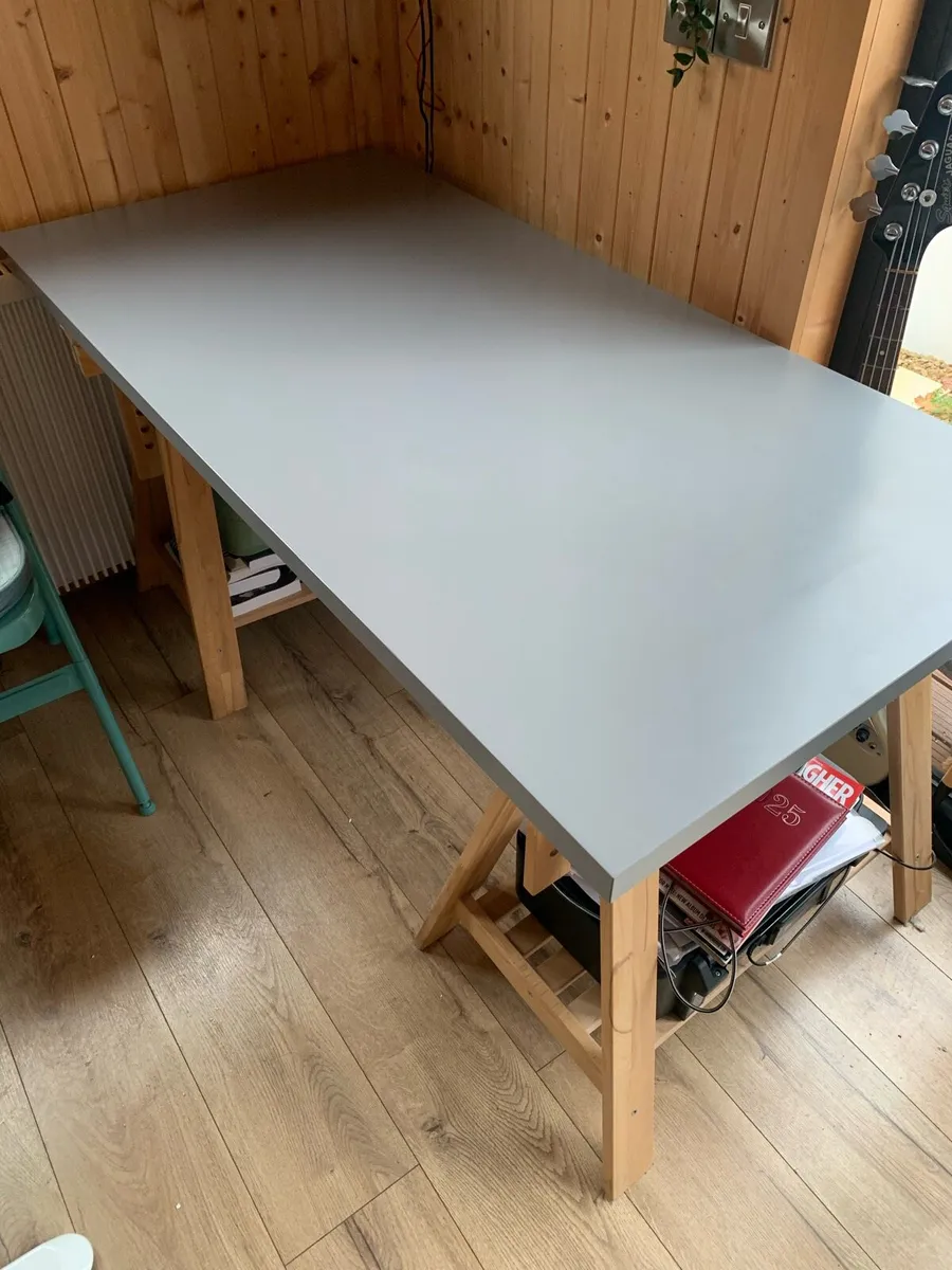 Desk with Trestle storage - Image 1