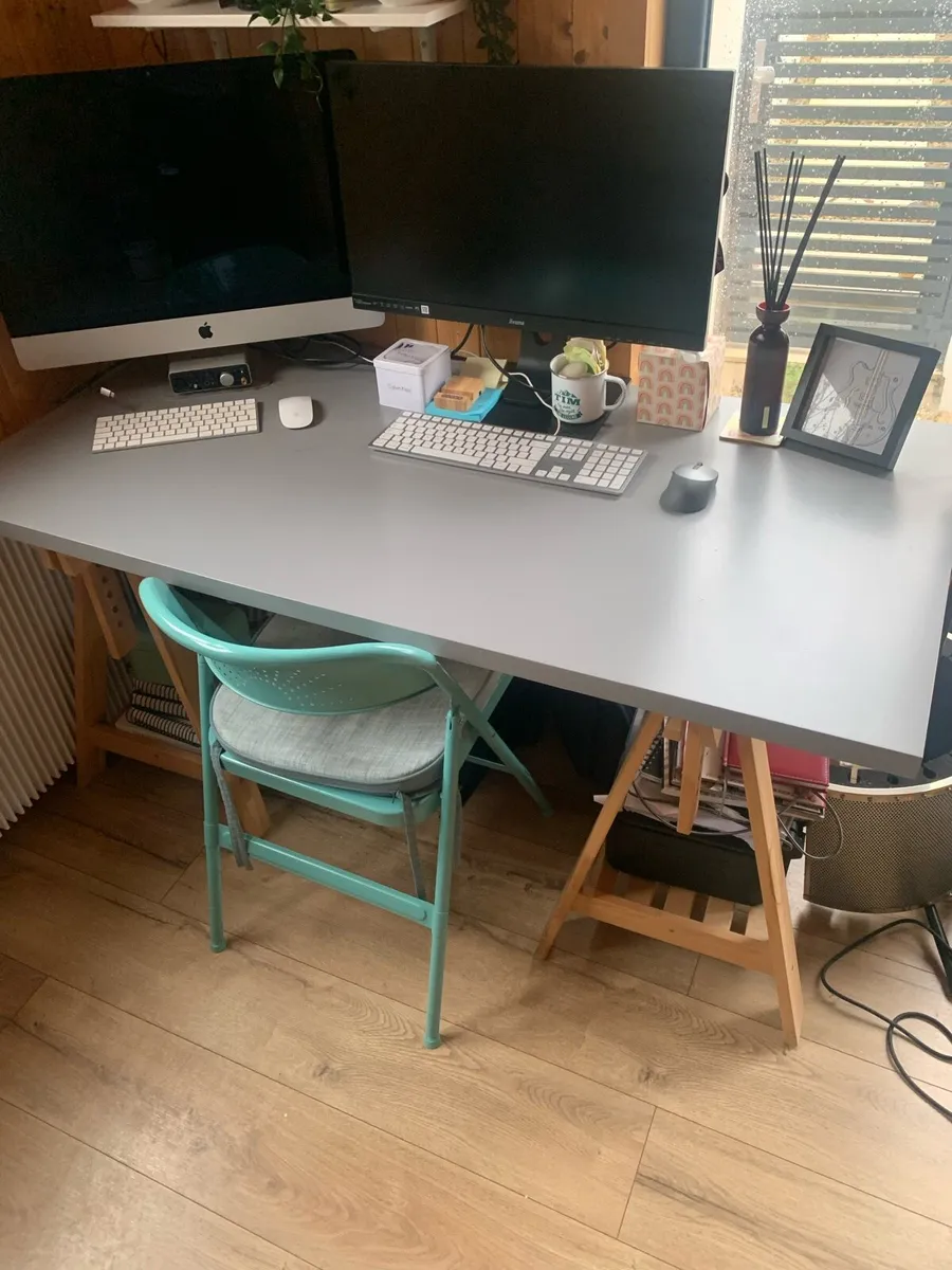 Desk with Trestle storage - Image 2