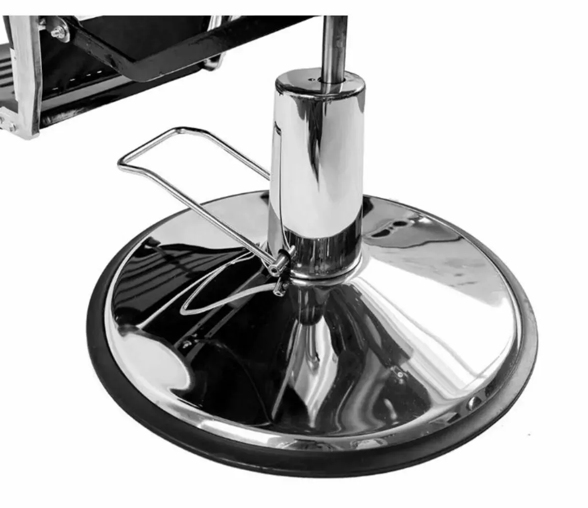 Barber Chair Black Adjustable Reclining Salon Seat - Image 3