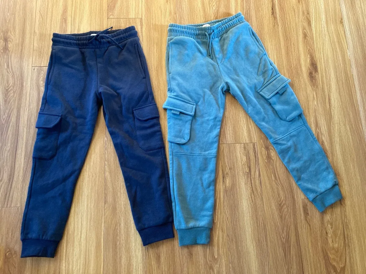 NEW - Set of 2 Boys Cargo joggers with pockets - Image 1