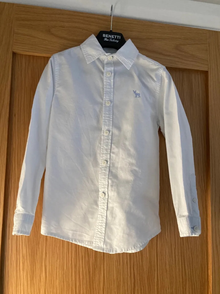 AS NEW Boys white cotton shirt - Image 1
