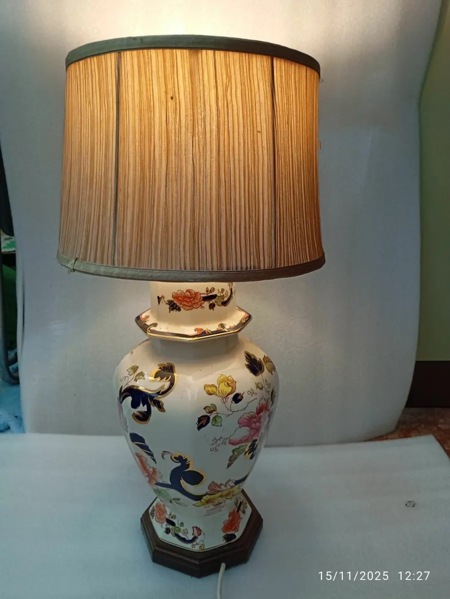 Masons Ironstone Blue Mandalay Table Lamp - Image 1