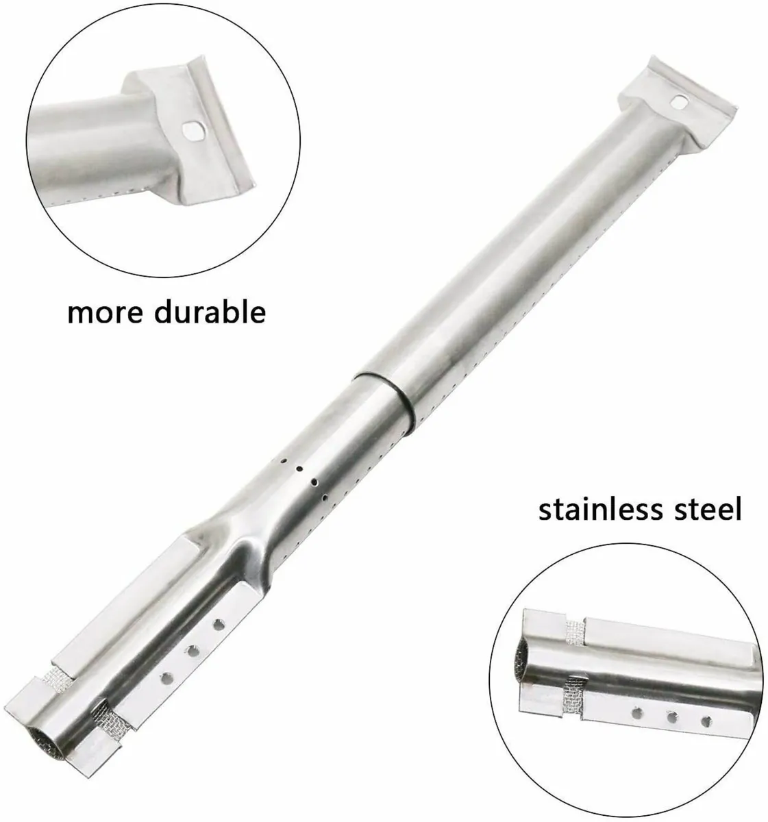 Universal BBQ Adjustable Stainless Steel Tube Burn - Image 4