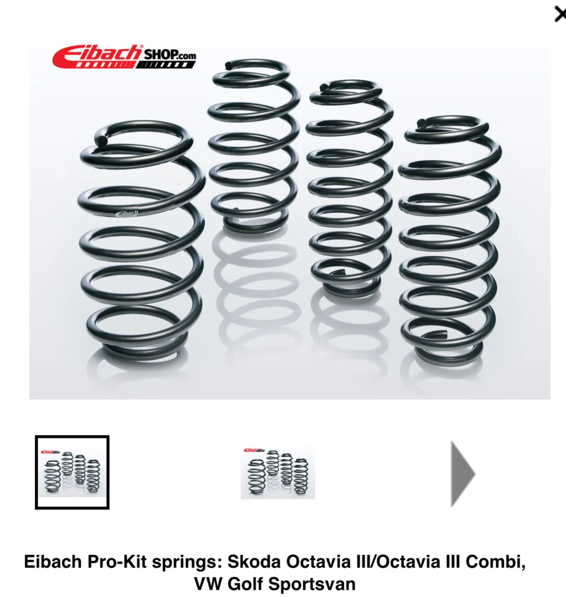 Eibach Pro Springs - Golf - Octavia MK 3