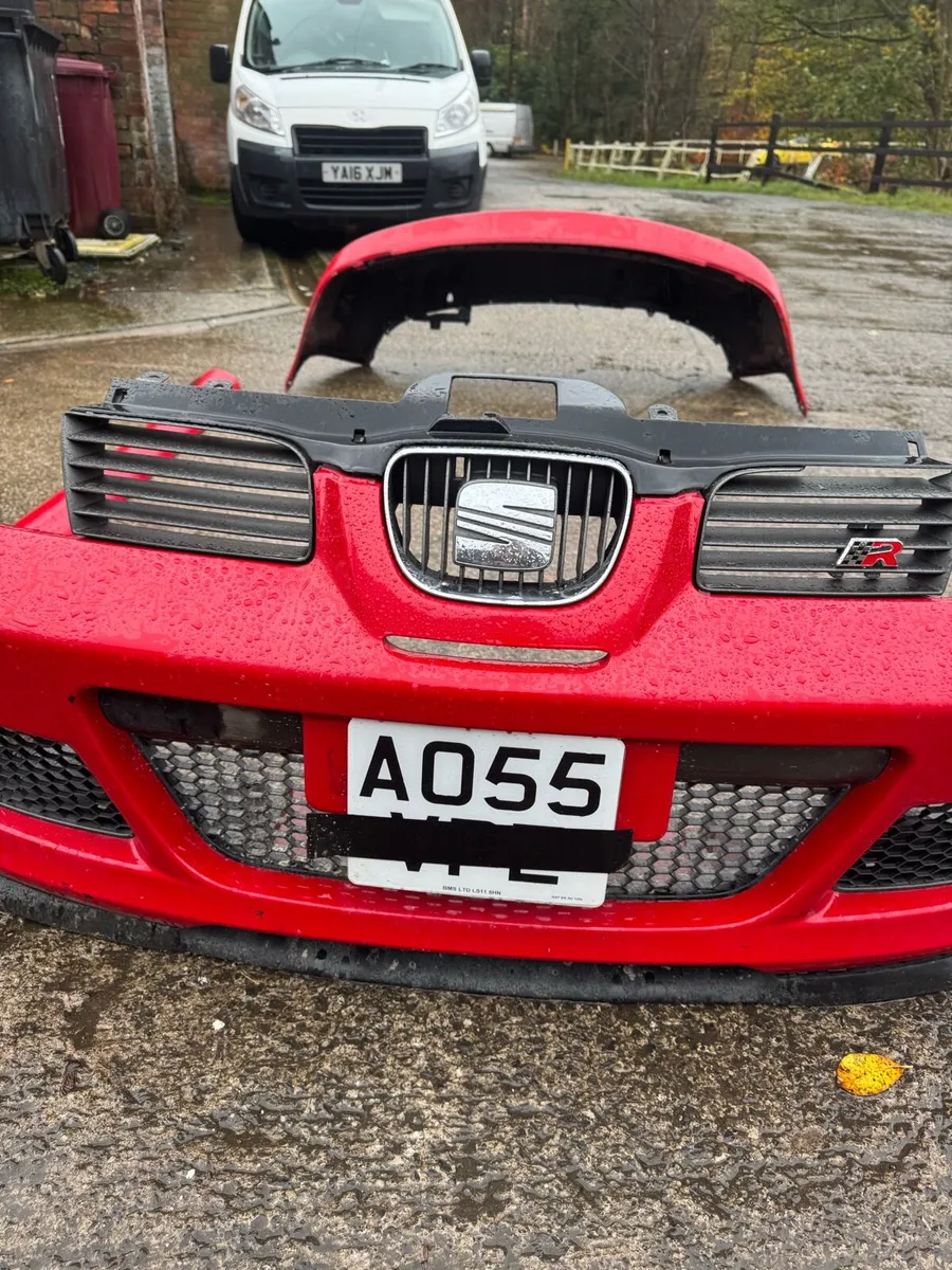 Mk1 seat Leon Cupra r bumpers skirts red kit - Image 3