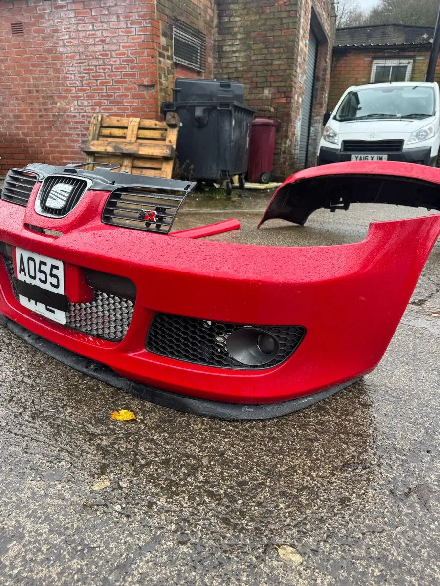Mk1 seat Leon Cupra r bumpers skirts red kit - Image 4