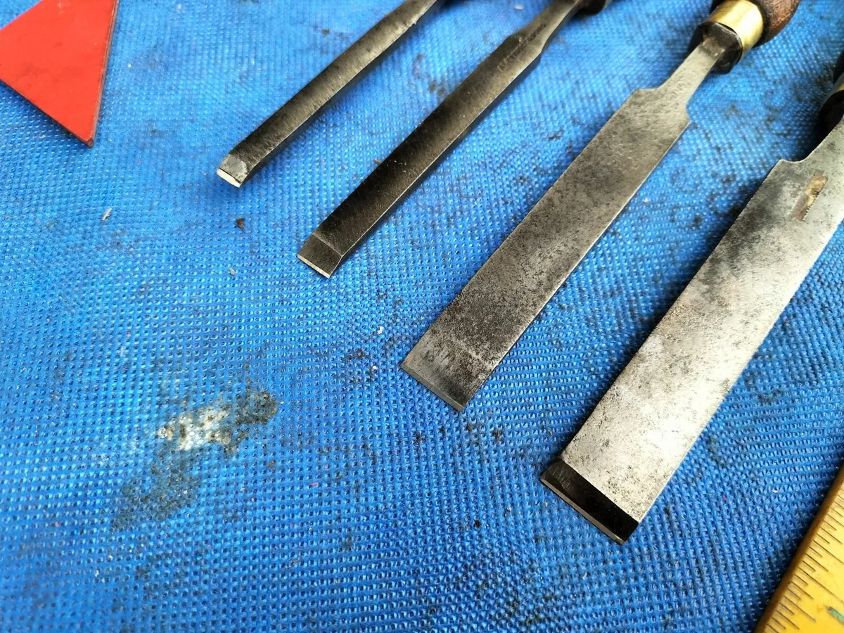 4 Cast Steel Firmer Chisels - Image 2