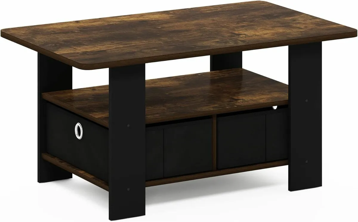 Coffee Table Bin Drawer Office Home table 80cm - Image 4