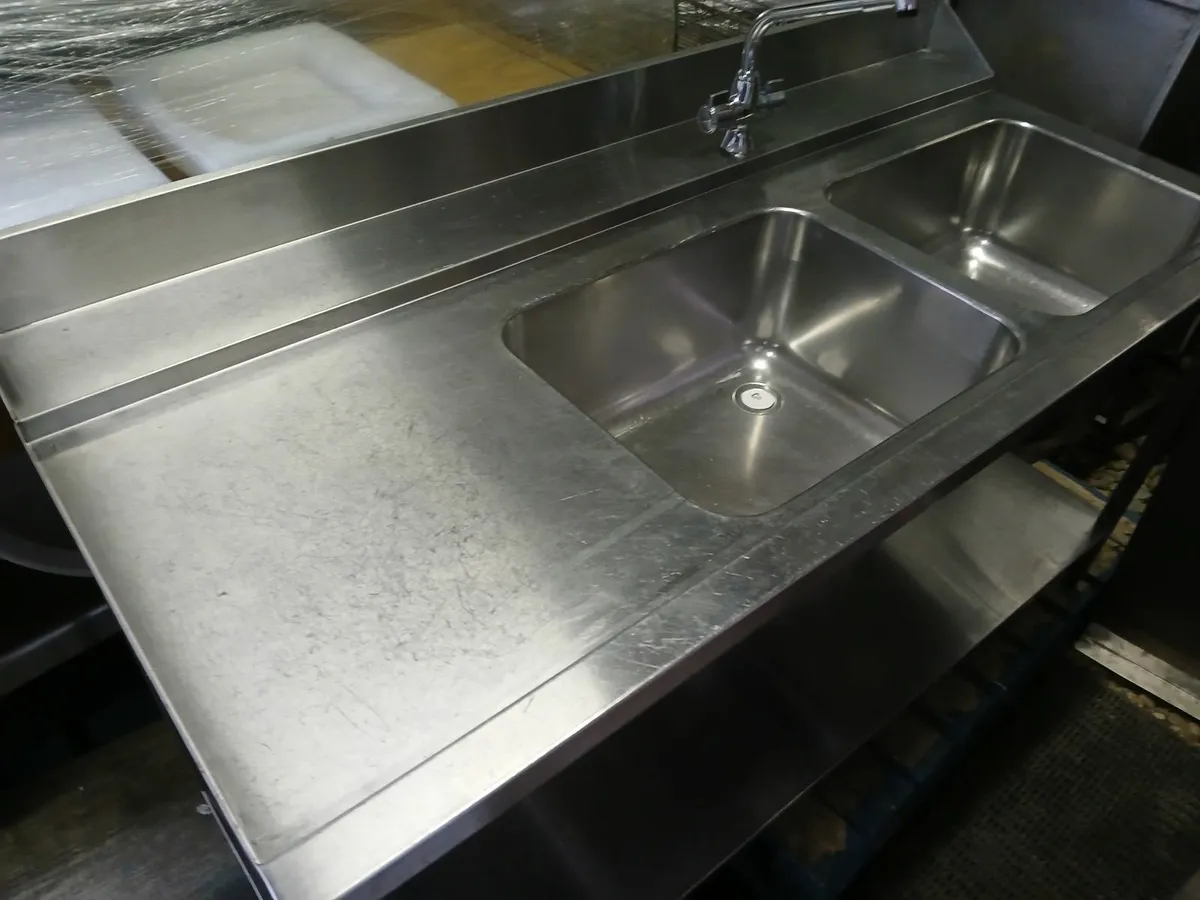 Stainless steel cabbinet sink unit complete - Image 3