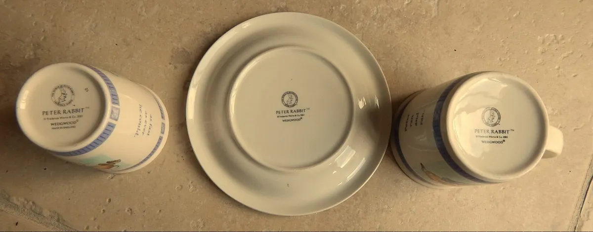 3 Vintage Wedgwood Peter Rabbit Pieces c2001 - Image 4