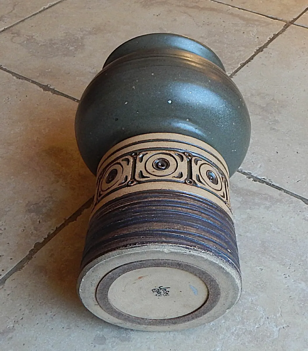 Large Studio Pottery Vase by Jersey Pottery - Image 3