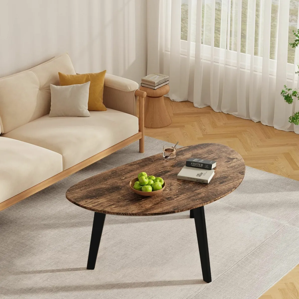 Modern Wood Coffee Tables Office  85x48x40 cm - Image 2