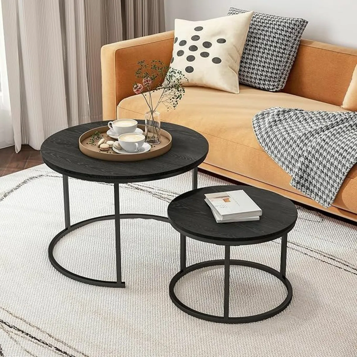 Coffee Table Side Table Set of 2 Living Room - Image 1
