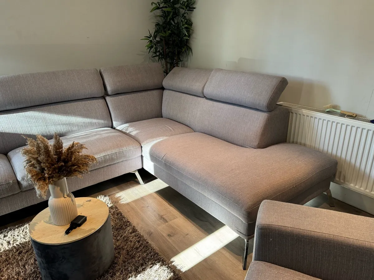 Harvey Norman large corner suite + armchair - Image 4