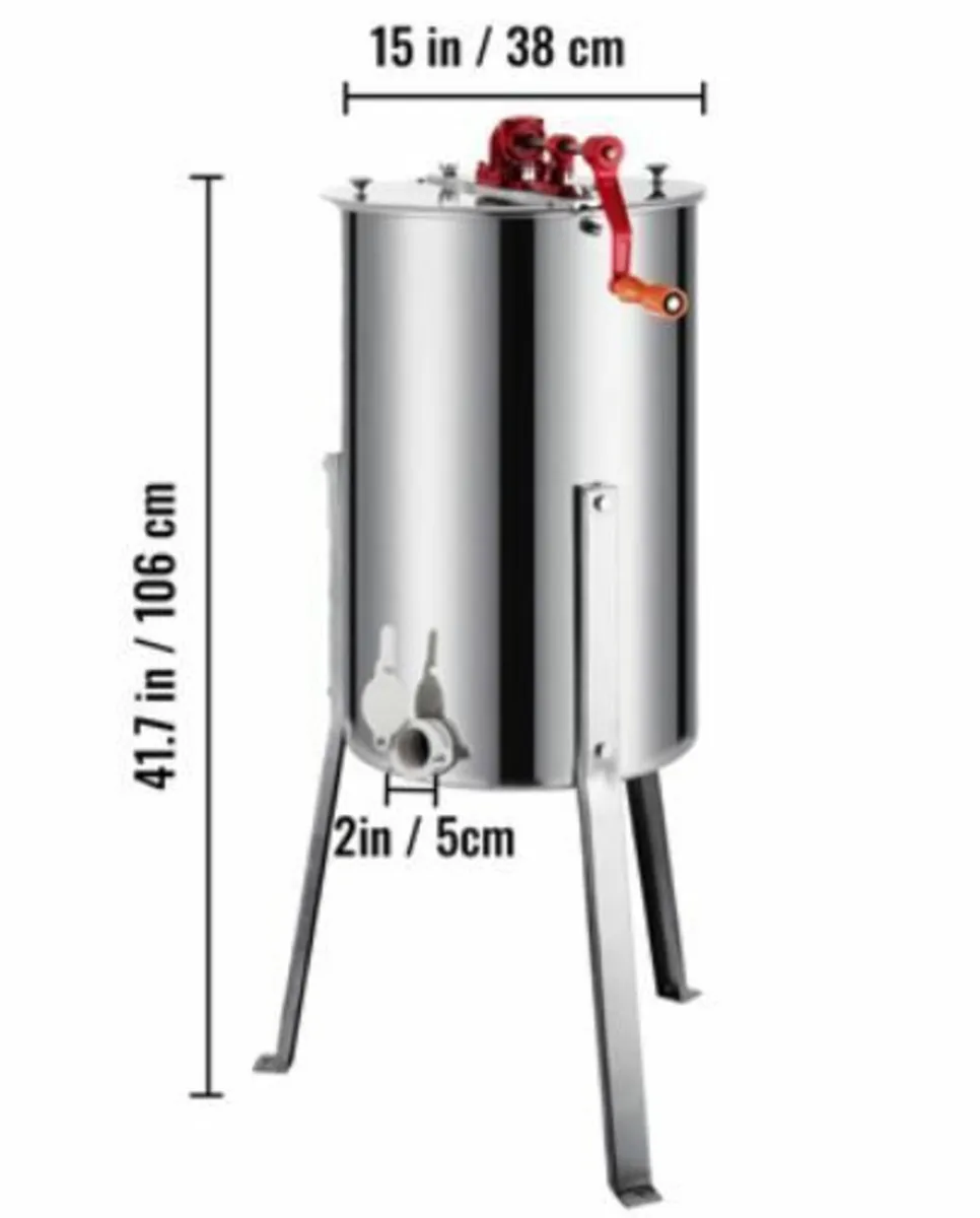 Honey Extractor Large Stainless Steel Manual - Image 1