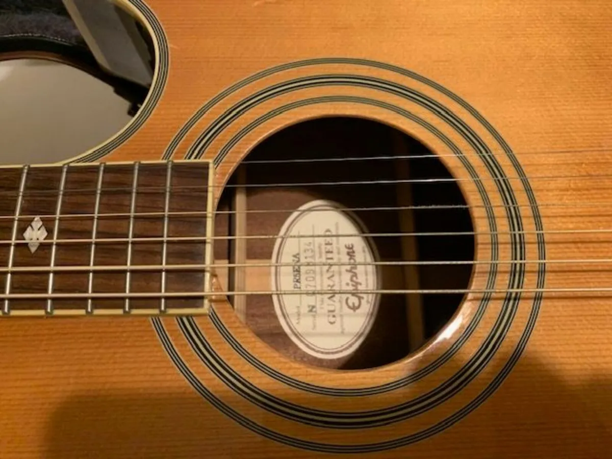 Semi Acoustic Guitar - Epiphone - Model: PR5 ENA - Image 2