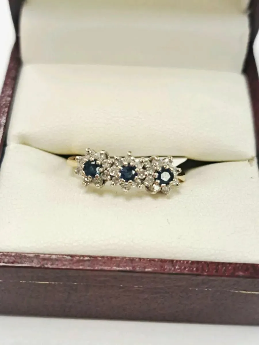 18K Dia. And Shappire Ring 18Ct - Image 2