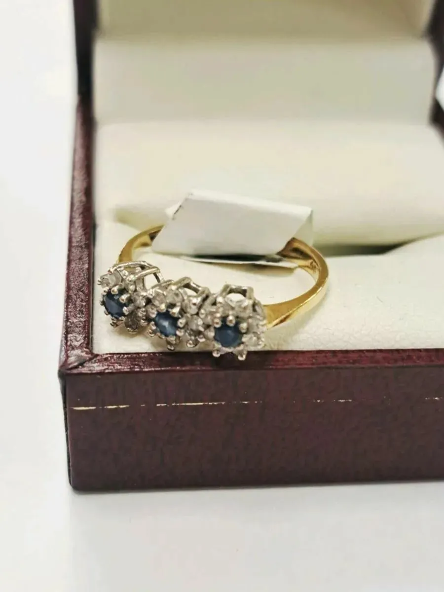 18K Dia. And Shappire Ring 18Ct - Image 4