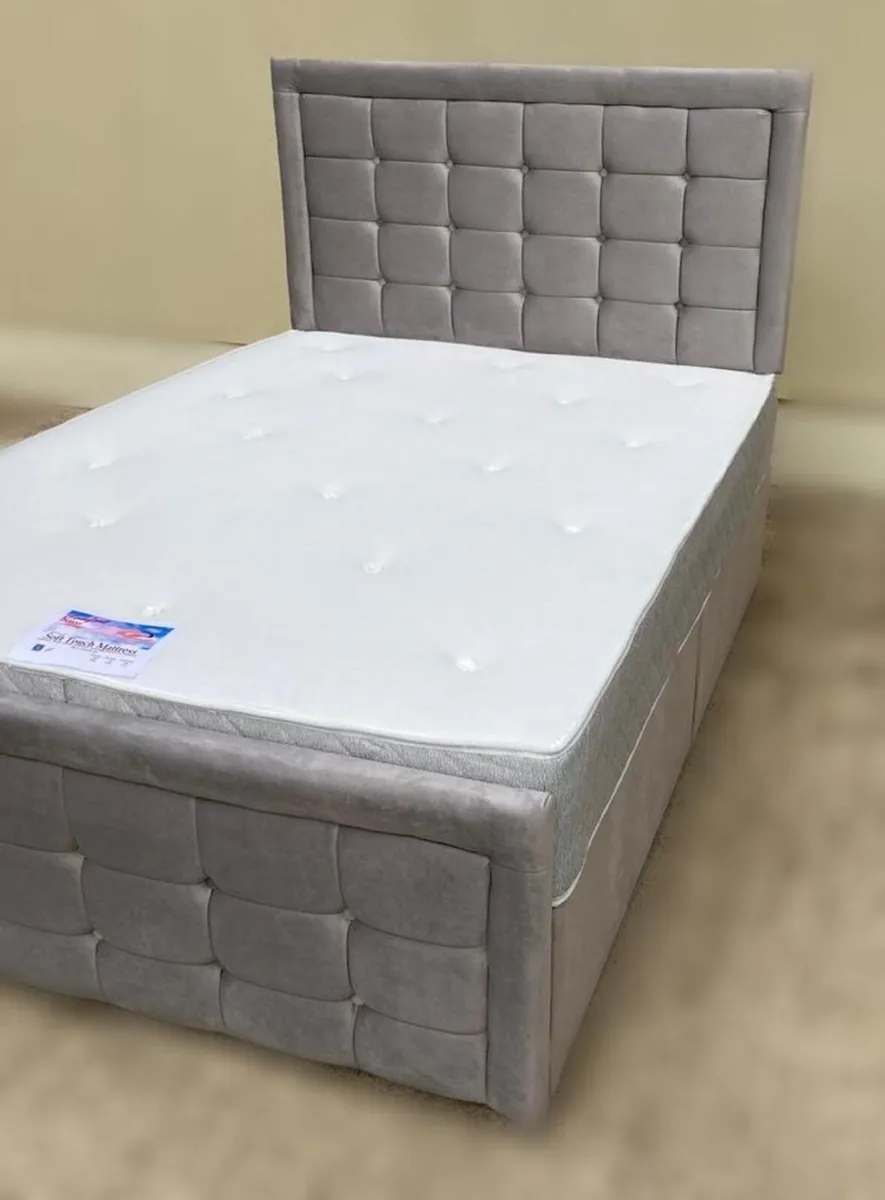 Brand new bumper sandy divan bed and mattress - Image 3