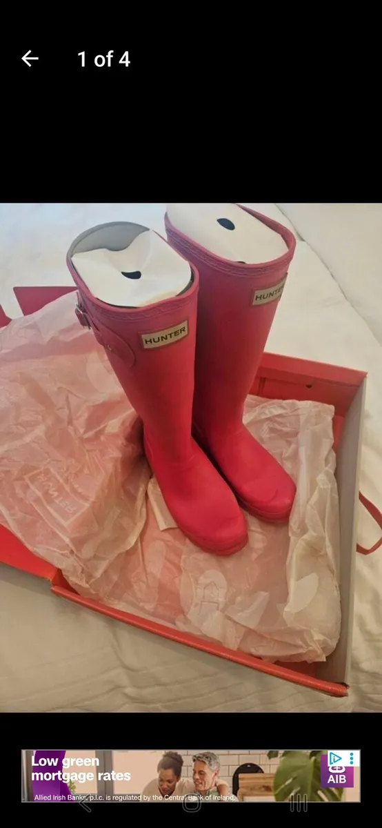 Kids Hunter Wellies Size 3 - Image 1