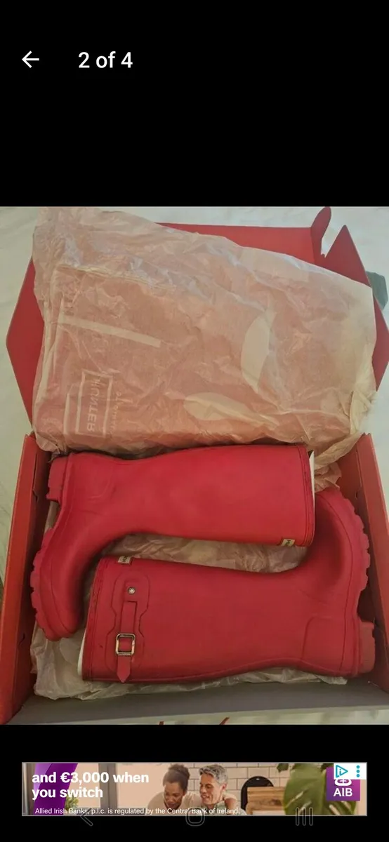 Kids Hunter Wellies Size 3 - Image 2