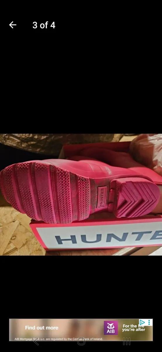 Kids Hunter Wellies Size 3 - Image 3