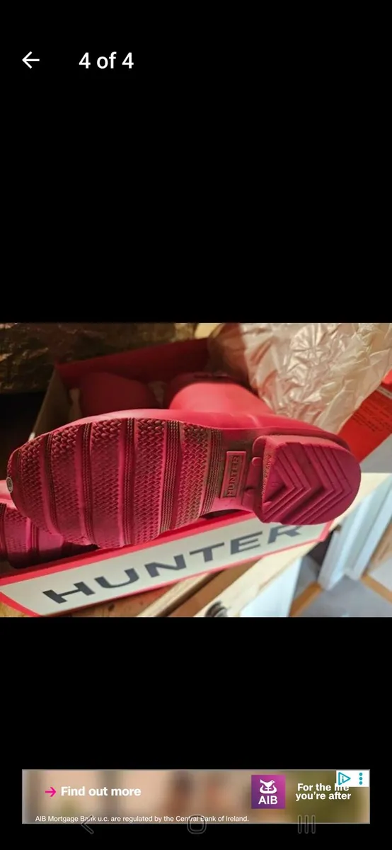 Kids Hunter Wellies Size 3 - Image 4