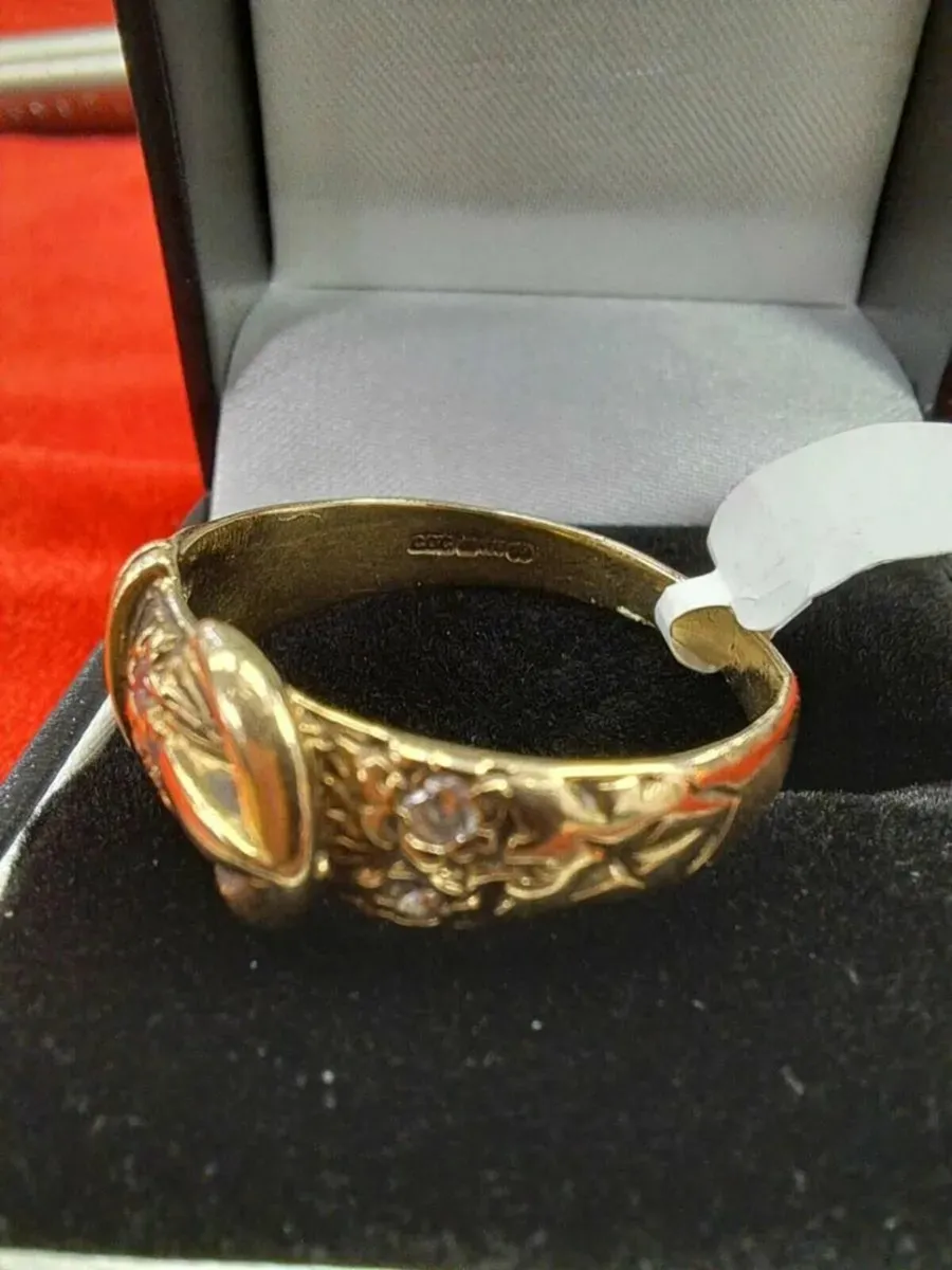 9k Buckle Ring 9Ct - Image 2
