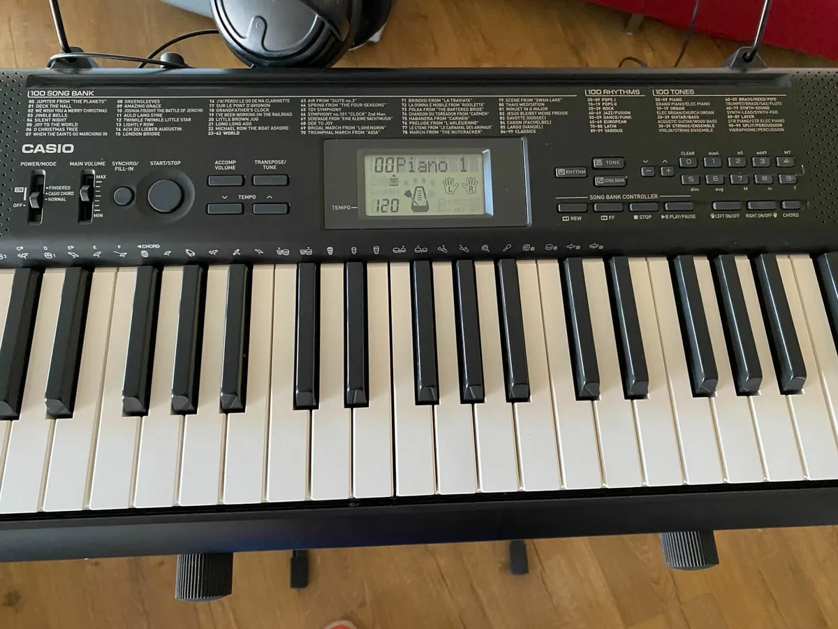 Casio Electric Keyboard CTK 1150, Stand, Headphone - Image 3