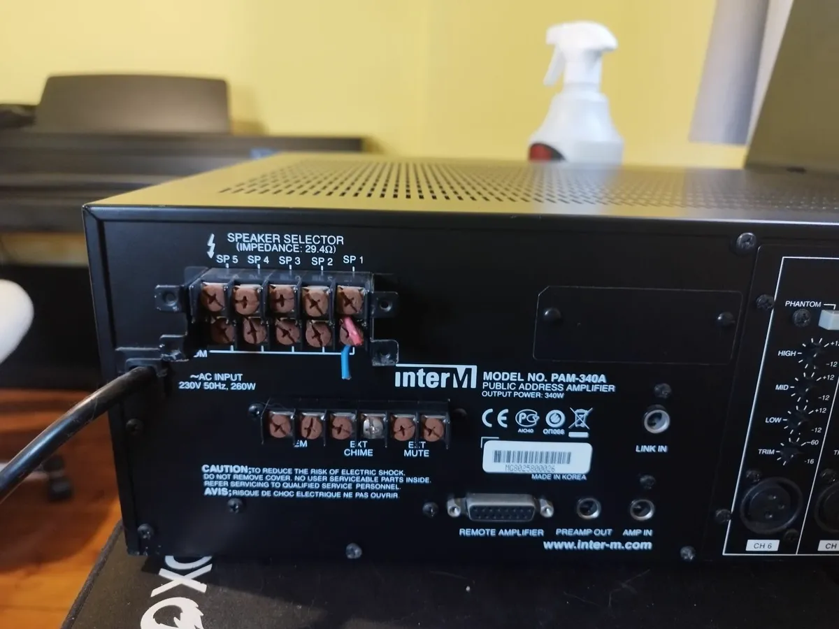 Inter-M PAM340A - 340W Mixer - Image 3