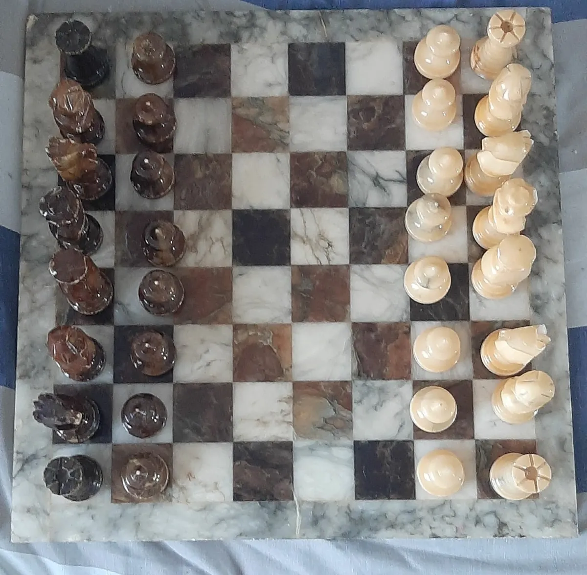 Vintage Genuine Chiellini C. A. & A. Alabaster Mar - Image 3