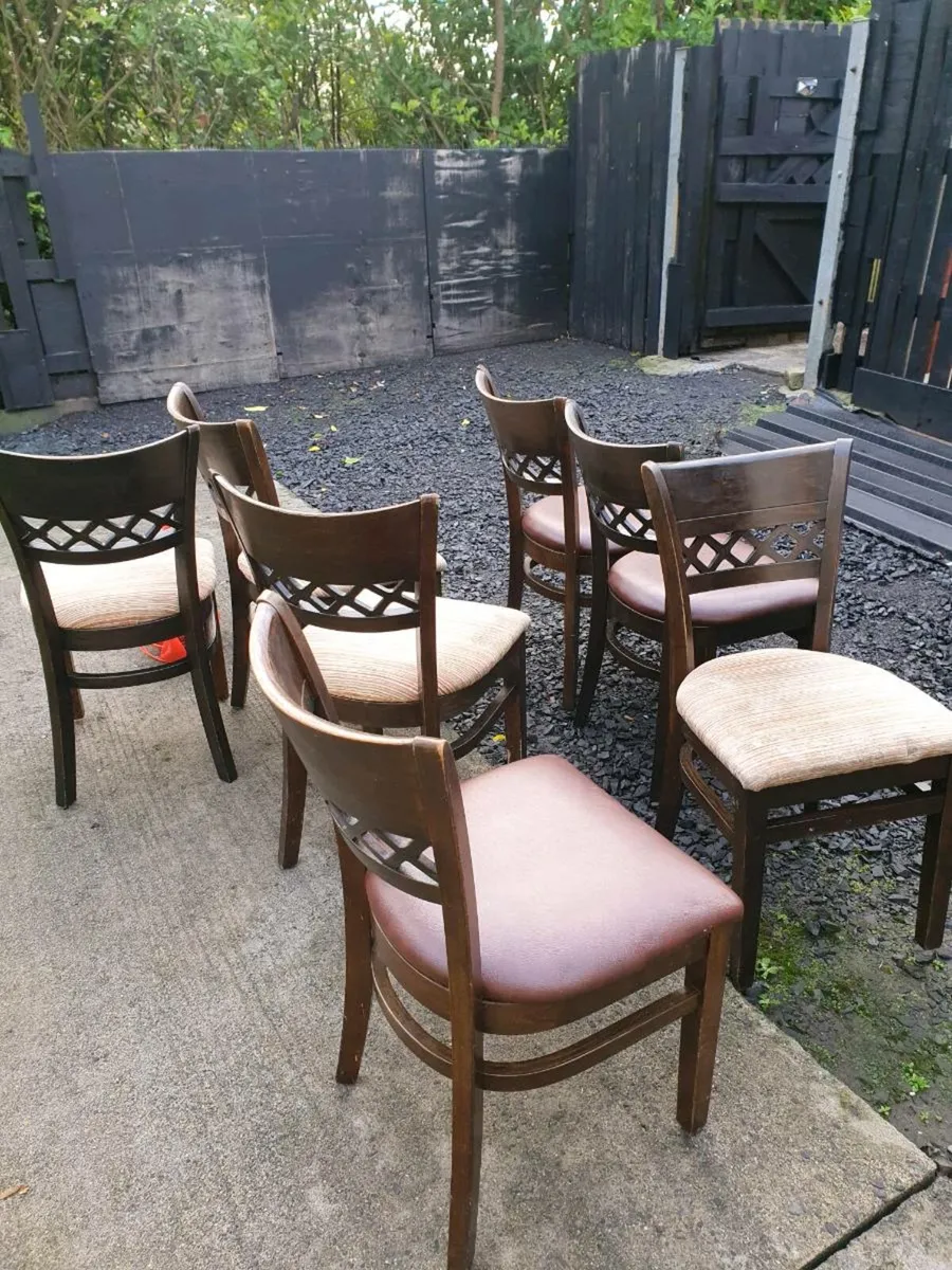 7 Restaurant chairs - Image 2
